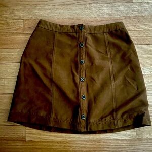Hollister Vegan Suede Mini Skirt (Women Size 0)
